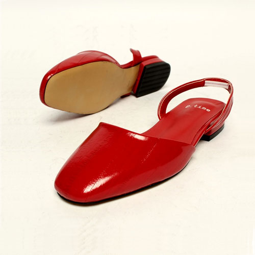 31575 여성 신발 오픈 슈즈 슬링백 낮은굽 플랫 샌들 (2.0 cm)