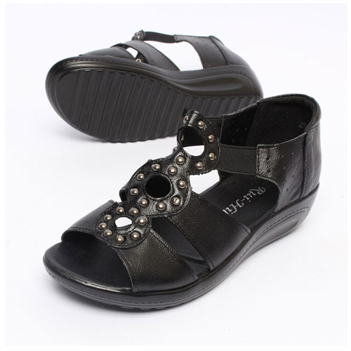 36922 여성 편안한 여름 신발 캐주얼 샌들 단화 슬리퍼 (4.0 cm)
