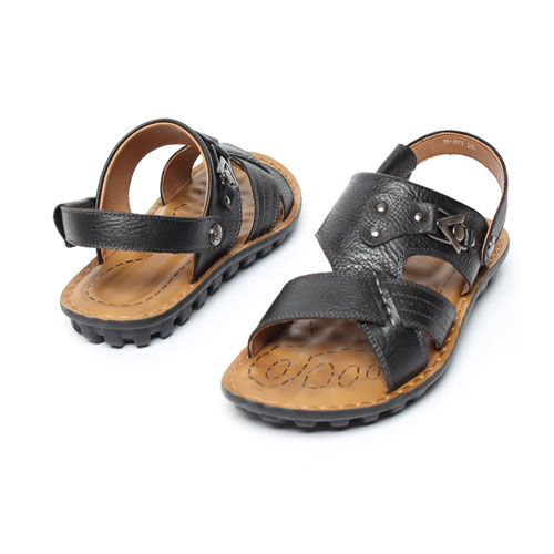 36540 가죽 남성 여름 편안한 신발 캐주얼 샌들 슬리퍼 (2.5 cm)