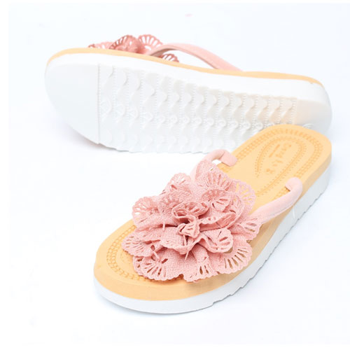 37515 코사리 여성 여름 신발 낮은굽 조리 편한한 쪼리 슬리퍼(4.0 cm)