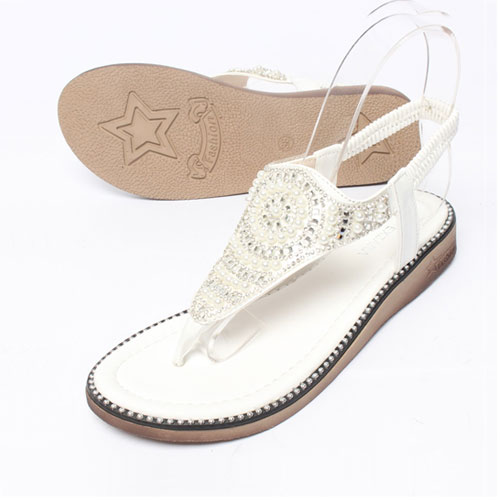 37859 여성 여름 신발 낮은굽 조리 편한한 쪼리 슬리퍼 샌들 (2.5 cm)