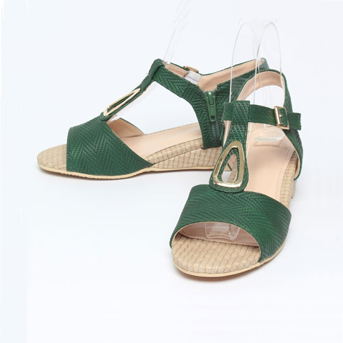 37851 여성 여름 신발 편안한 통굽 웨지힐 샌들 (4.5 cm)