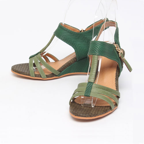 37911 여성 여름 신발 편안한 통굽 웨지힐 샌들 (7.0 cm)