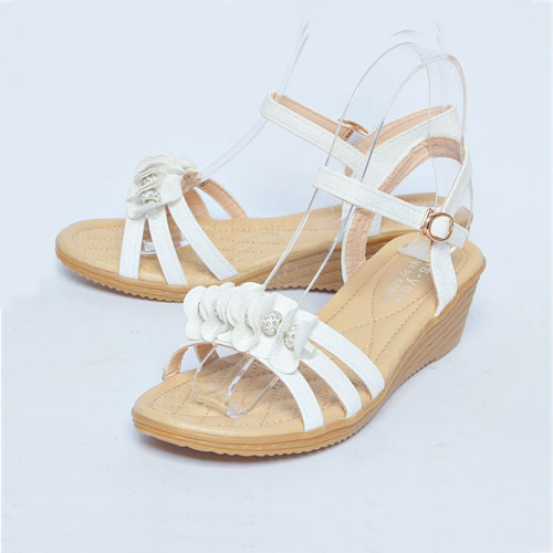 37918 여성 여름 신발 편안한 통굽 웨지힐 샌들 (5.0 cm)