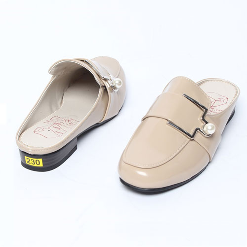 39547 진주버클 여성 신발 슬리퍼 편안한 여성화 블로퍼 (2.5 cm)