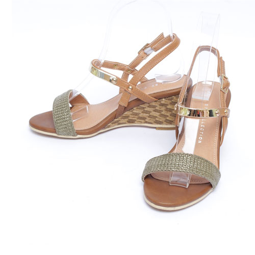 38733 여성 여름 신발 편안한 통굽 웨지힐 샌들 (6.5 cm)