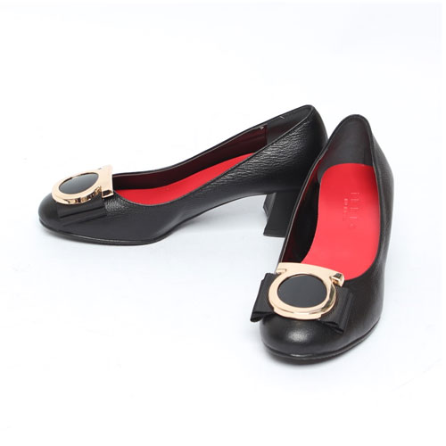 39955  라운드비조 여성 신발 정장 구두 미들굽 미들힐 펌프스 (5.0 cm)