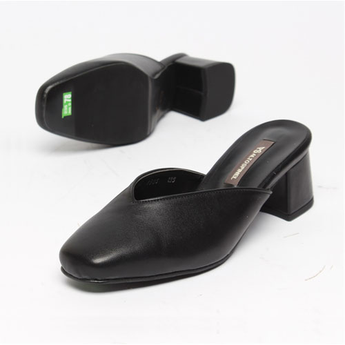 39465 사각코 V라인 여성 여름 신발 편안한 뮬 슬리퍼 (5.0 cm)