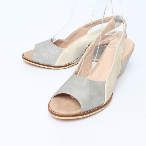 38656 여성 여름 신발 편안한 통굽 웨지힐 샌들 (6.5 cm)