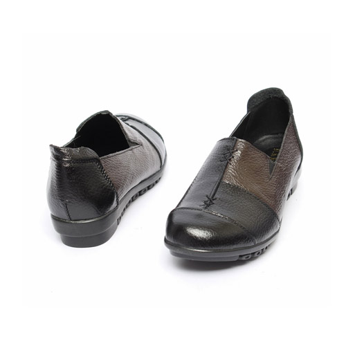 42145 블랙콤배 여성 편안한 낮은굽 신발 캐주얼  단화 (3.0 cm)