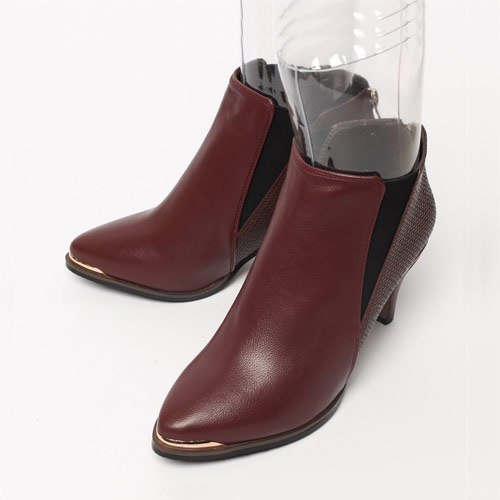 42285 골드 포인 여성 신발 겨울 부츠 부티힐 앵클부츠(7.0 cm)