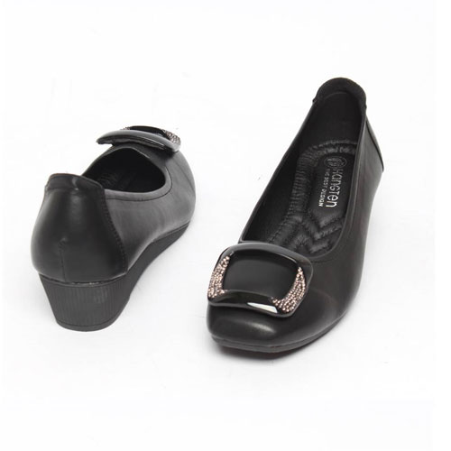 45843 네모큐빅 여성 신발 편안한 엄마신발 단화 (3.5 cm)