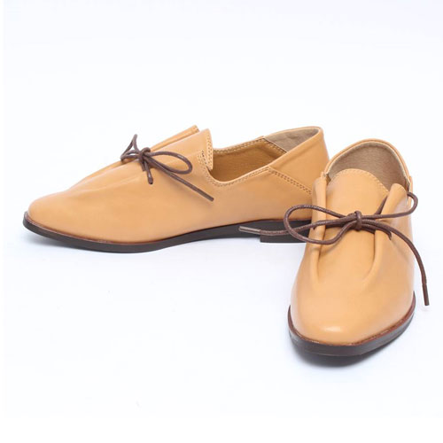 46010 주름 매듭 끈 여성 신발 캐주얼 단화 로퍼 (2.0 cm)