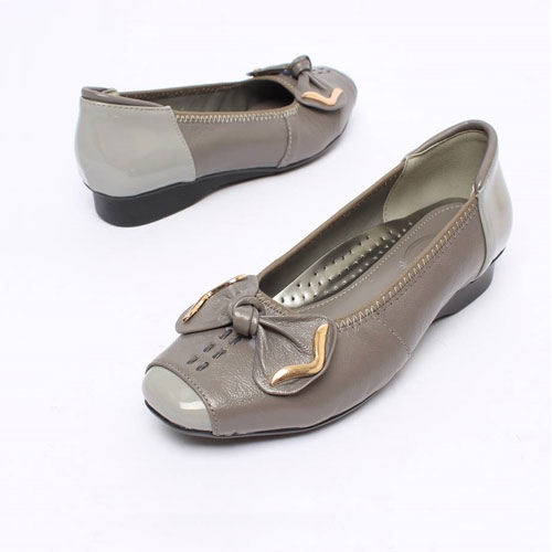 45768 리본땀 여성 신발 편안한 낮은굽 단화 (2.5 cm)