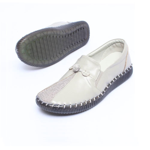 46490  삼각 실버 여성 신발 구두 낮은굽 단화 (3.5 cm)