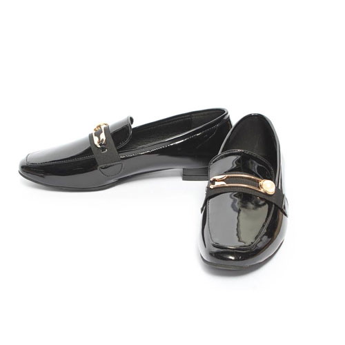 47478 진주 클립 장식 여성 신발 캐주얼 단화 로퍼 (1.5 cm)