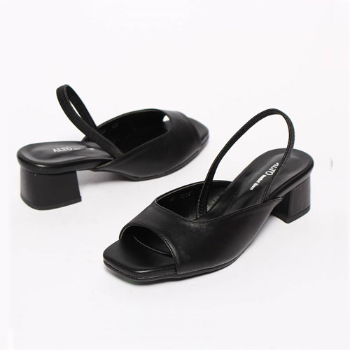 49229 블랙 화이트 여성 여름 신발 오픈슈즈 슬링백 샌들 (5.0 cm)