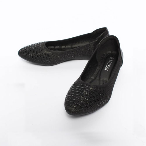 48159 큐빅 여성 신발 구두 발편한 낮은굽 가죽 단화 (3.0 cm)