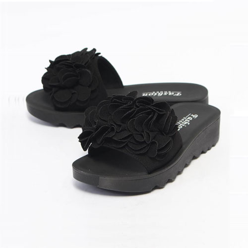 48162 겹겹꽃 여성 여름 신발 슬리퍼 실내화 (4.0 cm)