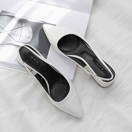 48791 데일리 금장라인 여성 신발 캐주얼 미들굽 샌들 슬링백 (4.8 cm)