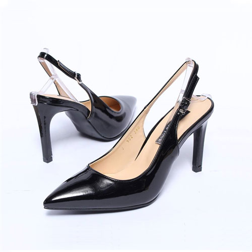 47684 뾰족라인 에나멜 여성 여름 신발 슬링백 (9.0 cm)