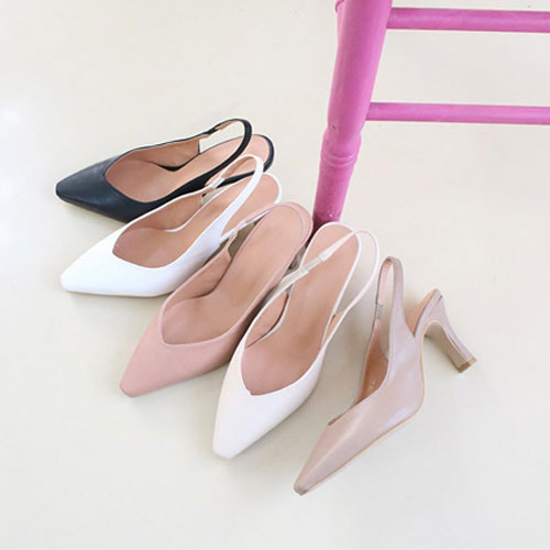 48597 슬림코 여성 신발 캐주얼 미들굽 샌들 슬링백 (7.5 cm)