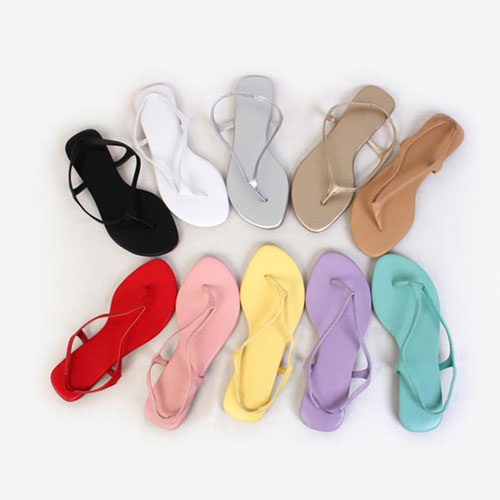 컬러풀 데일리 여성 여름 신발 슬리퍼 쪼리 (1.6 cm)