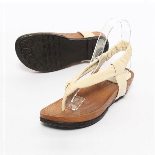 컬러 가죽 여성 여름 신발 조리 편한한 쪼리 슬리퍼 (1.0 cm)