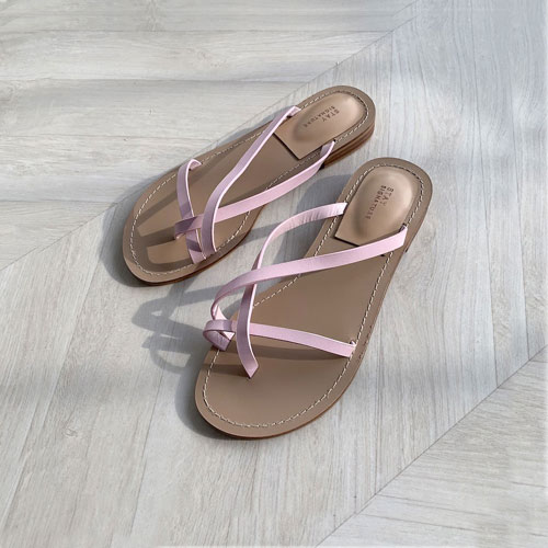 크로스 여성 여름 신발 슬리퍼 캐주얼 가죽 쪼리 (1.5 cm)