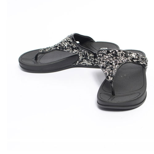 반짝 장식 여성 여름 신발 슬리퍼 캐주얼 쪼리 (4.0 cm)