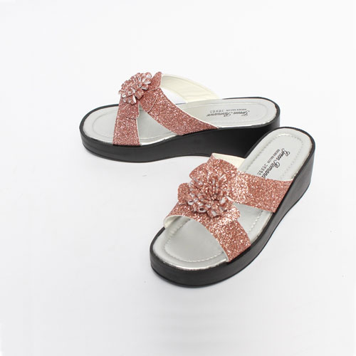 돌가루 여성 여름 발편한 신발 통굽 슬리퍼 (5.0 cm)