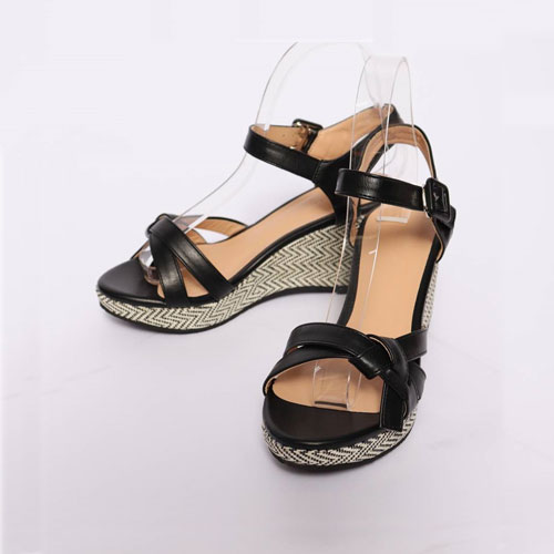 엑스매듭 토오픈 여성 여름 신발 발편한 통굽 샌들 (8.0 cm)