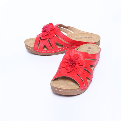 꽃 여성 신발 발편한 실내 슬리퍼 (4.0 cm)