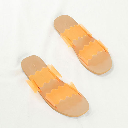 컬러 여성 비치 신발 여자 여름 슬리퍼 (0.5 cm)