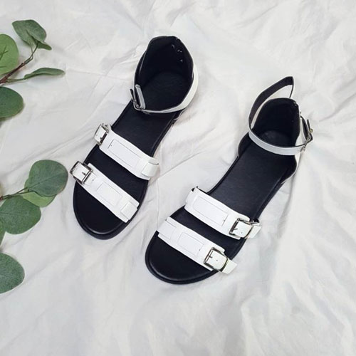 벨트 장식 여성 여름 신발 캐주얼 샌들 (2.0 cm)