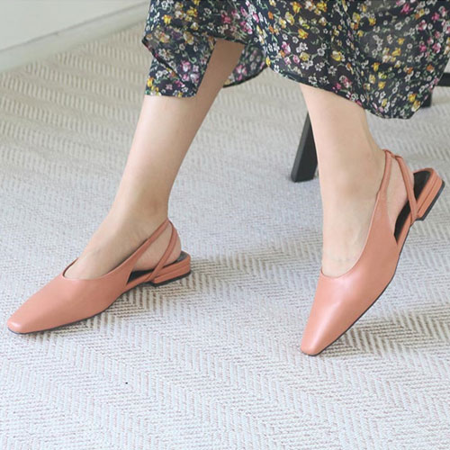 앞코 여성 신발 샌들 오픈슈즈 슬링백 (1.5 cm)