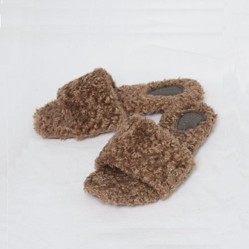 뽀글보 여성 겨울 신발  털 슬리퍼 (1.0 cm)