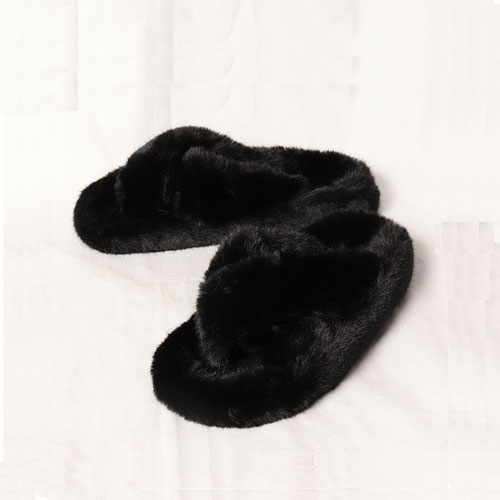 송송 여성 겨울 신발 털 슬리퍼 (2.5 cm)