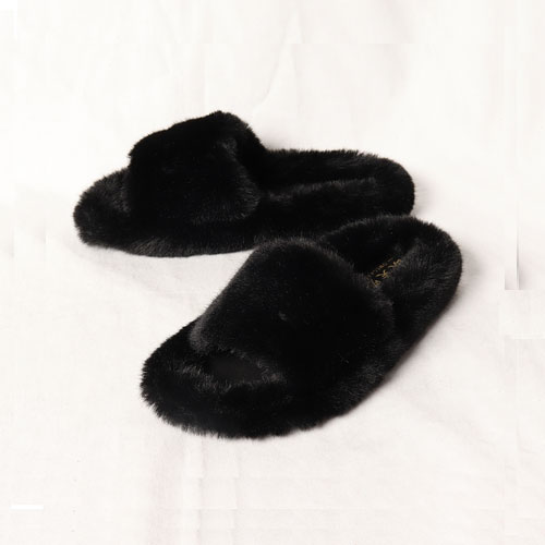 일선 송송 여성 겨울 신발 털 슬리퍼 (2.5 cm)
