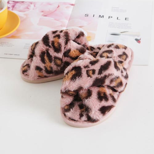 호피 엑스 여성 겨울 신발 방한 털 슬리퍼 (1.5 cm)
