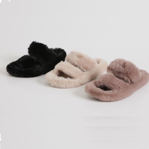 보슬이 여성 겨울 신발 방한 털 슬리퍼 블로퍼 (2.0 cm)