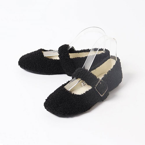 벨트 뽀글이 여성 겨울 발편한 신발 털단화 (1.0 cm)