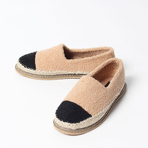 콤비 반달 여성 겨울 발편한 신발 털단화 (1.5 cm)