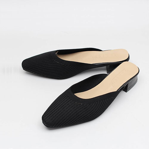 캐주얼 천 여성 봄 신발 미들힐 블로퍼(4.0 cm)
