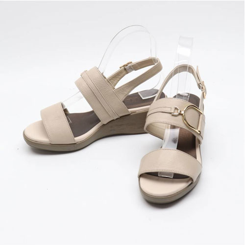 배색 베이직 여성 여름 신발 하이힐 샌들 (5.0cm)
