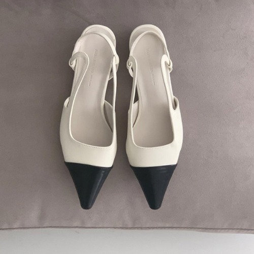 정장 회사원 구두 슬링백 오픈 신발 (2.7cm)