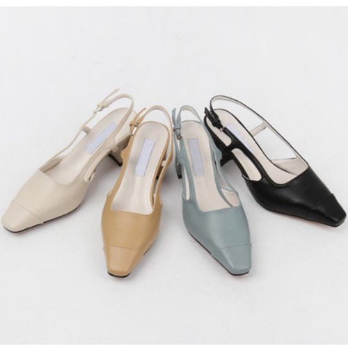 데일리 회사원 베이직 슬링백 샌들 봄 여름 신발 (5.5cm)