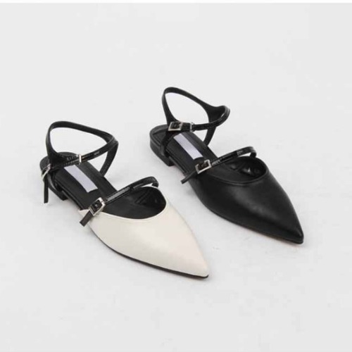 미니 버클 데일리 캐주얼 패션 슬링백 신발 (1.2cm)