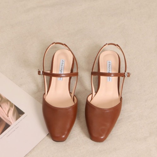 여성 슬링백 캐주얼 패션 회사원 샌들 여름 신발(3.7cm)