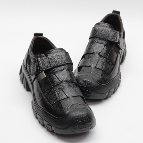벨크로 캐주얼 샌들 데일리 패션 사무실 신발 (4cm)